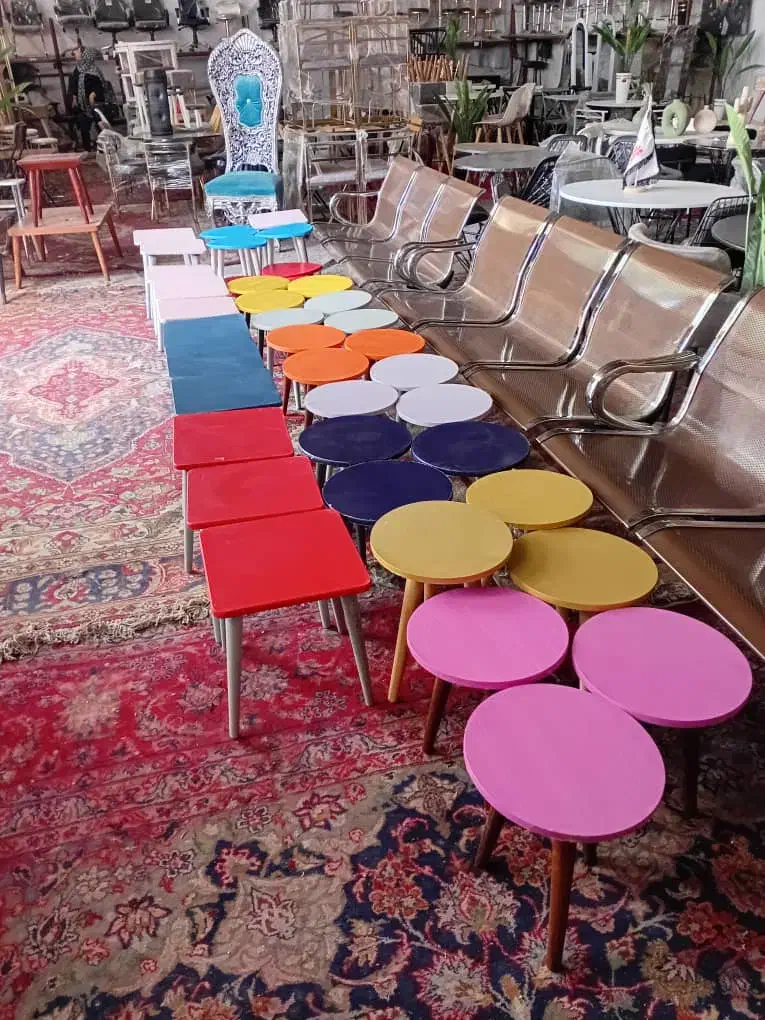 گل میز رنگی و جلو مبلی و زیر گلدانی همه رنگی|مبلمان خانگی و میز عسلی|شیراز, وزیرآباد|دیوار