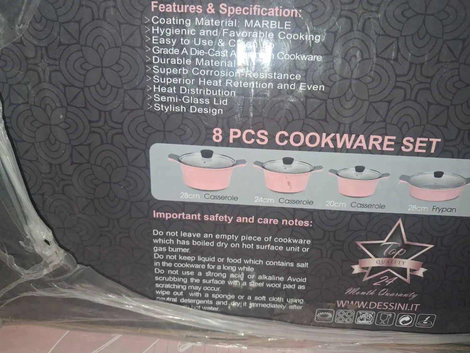 سرویس قابلمه ۸پارچه دسینی ایتالیایی مدل رجینا|ظروف پخت‌وپز|پردیس, فاز ۵|دیوار