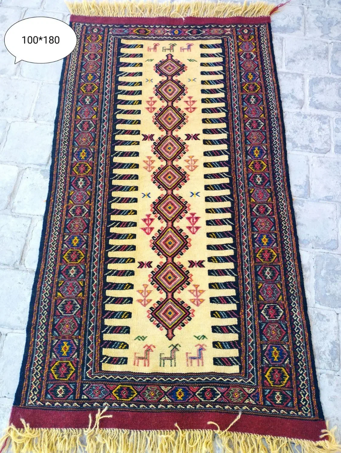 گلیم دستبافت|گلیم، جاجیم، گبه|بجنورد, |دیوار