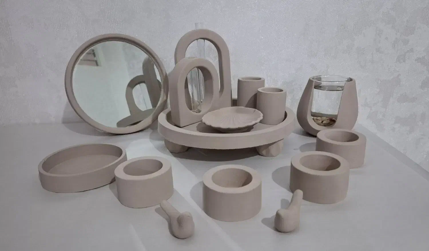 سنگ‌مصنوعی|صنایع دستی و سایر لوازم تزئینی|نور, |دیوار