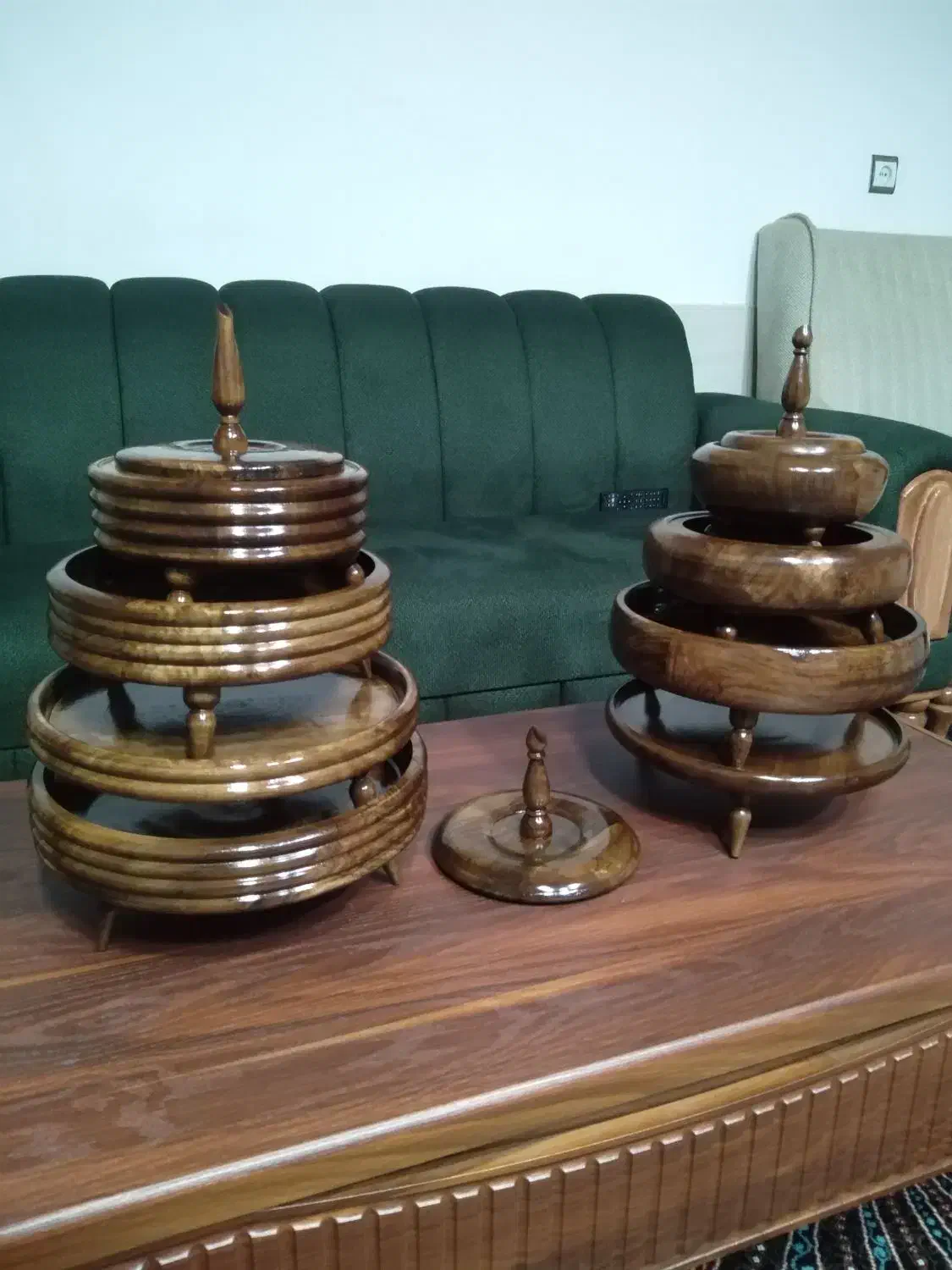 سرویس ظروف چوبی|ظروف سرو و پذیرایی|طرقبه, |دیوار