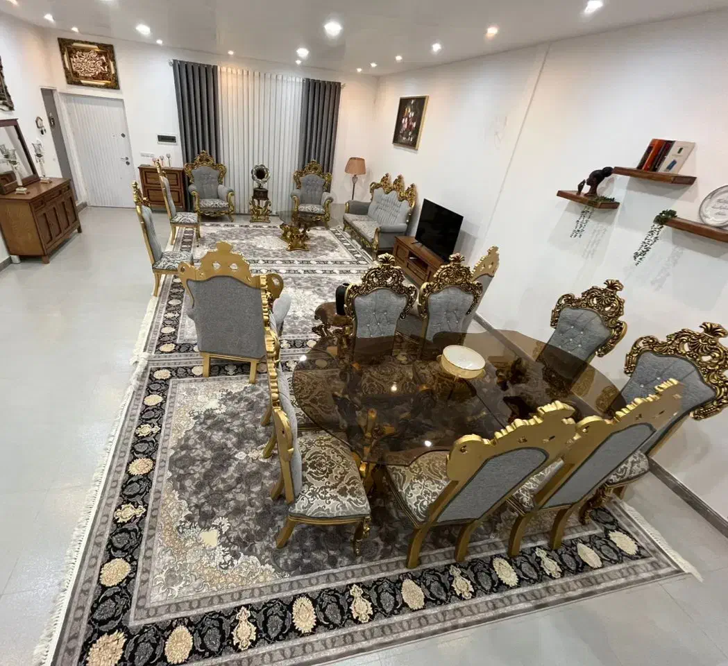 فرش۹متری برندپازیریک تبریزتمام نخ گلبرجسه نوآکبند|فرش|ساوه, |دیوار