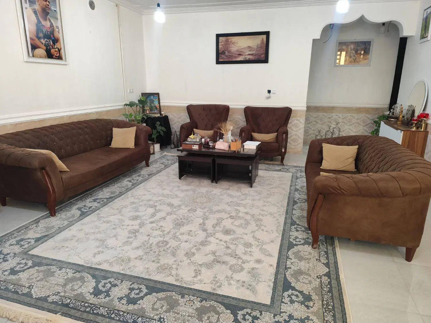 مبل چستر ۷ نفره|مبلمان خانگی و میز عسلی|مسجد سلیمان, |دیوار