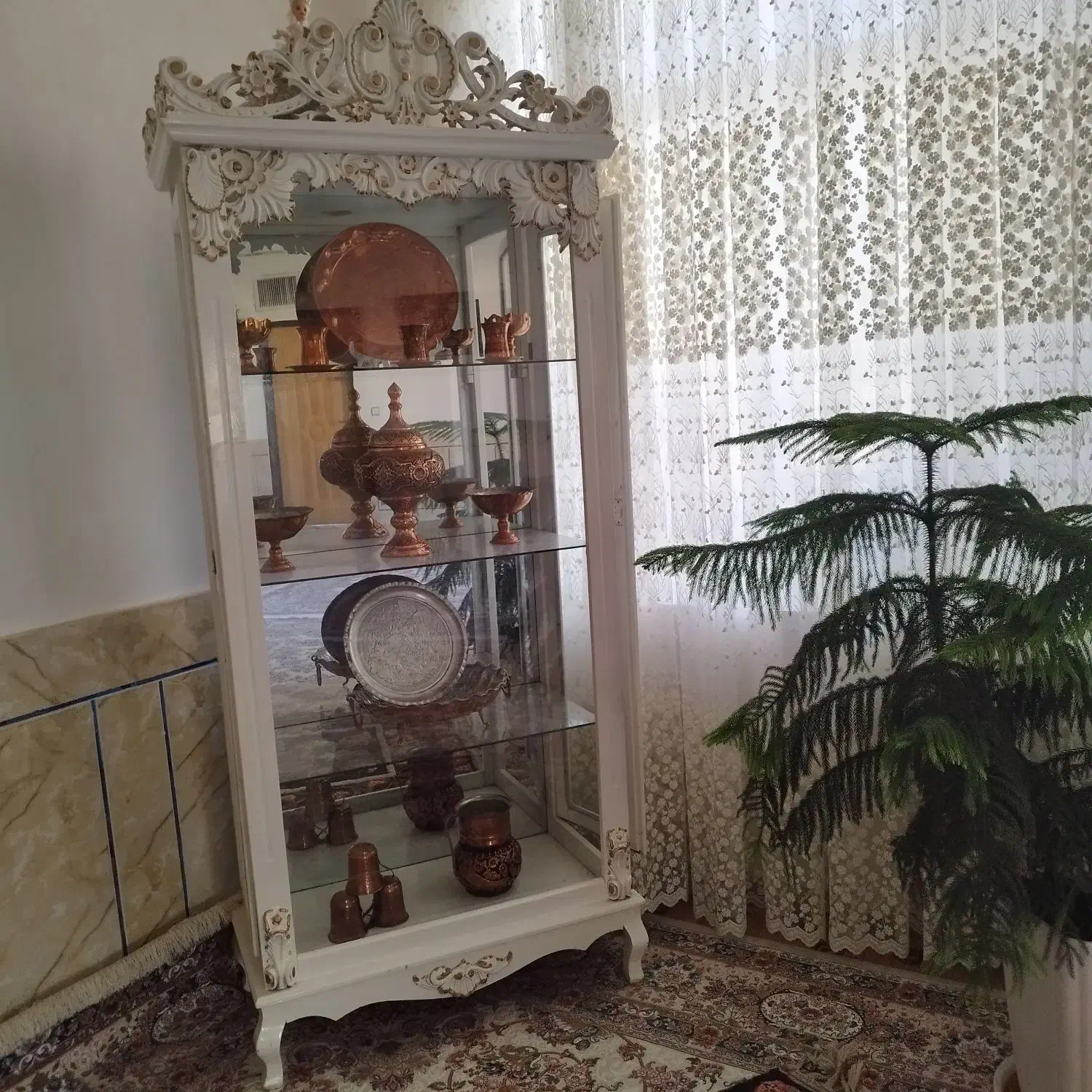 ویترین چوبی|بوفه، ویترین، کنسول|لردگان, |دیوار