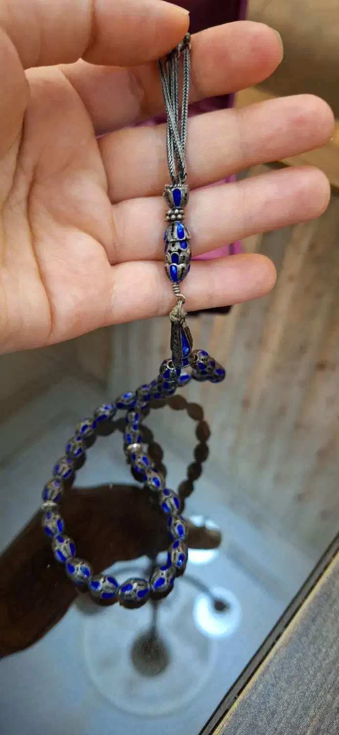 تسبیح نقره|کلکسیون اشیاء عتیقه|تهران, ابوذر|دیوار