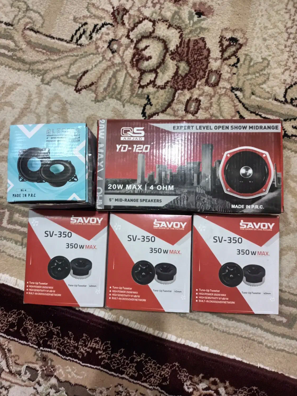 میدرنج5 اینچ کیو اس 4 اینچ وتیوتر ساووی و بوق گاوی|قطعات یدکی و لوازم جانبی|تهران, شهرک ولیعصر شمالی|دیوار