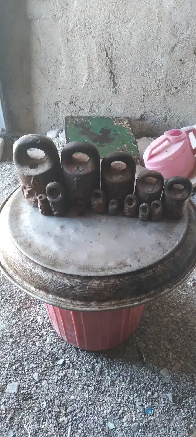 ۳ عدد سنگ باسکول و سنگ ترازو|کلکسیون اشیاء عتیقه|سبزوار, پیام|دیوار