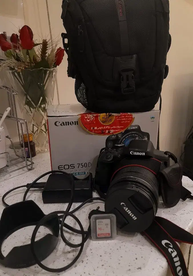 دوربین کانن canon750D لنز 18.135|دوربین عکاسی و فیلم‌برداری|تهران, بریانک|دیوار