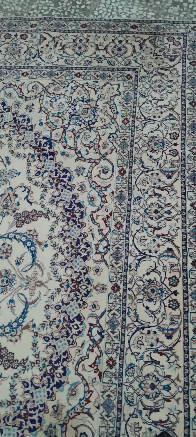 فرش دستباف ابریشم نایین ۹ متری ۶ لا|فرش|اصفهان, آزادان|دیوار