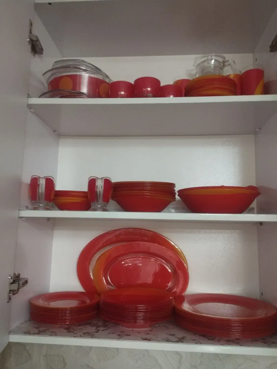 ظروف ارکوپال رنگی|ظروف سرو و پذیرایی|تهران, آبشار تهران (دریاچه)|دیوار