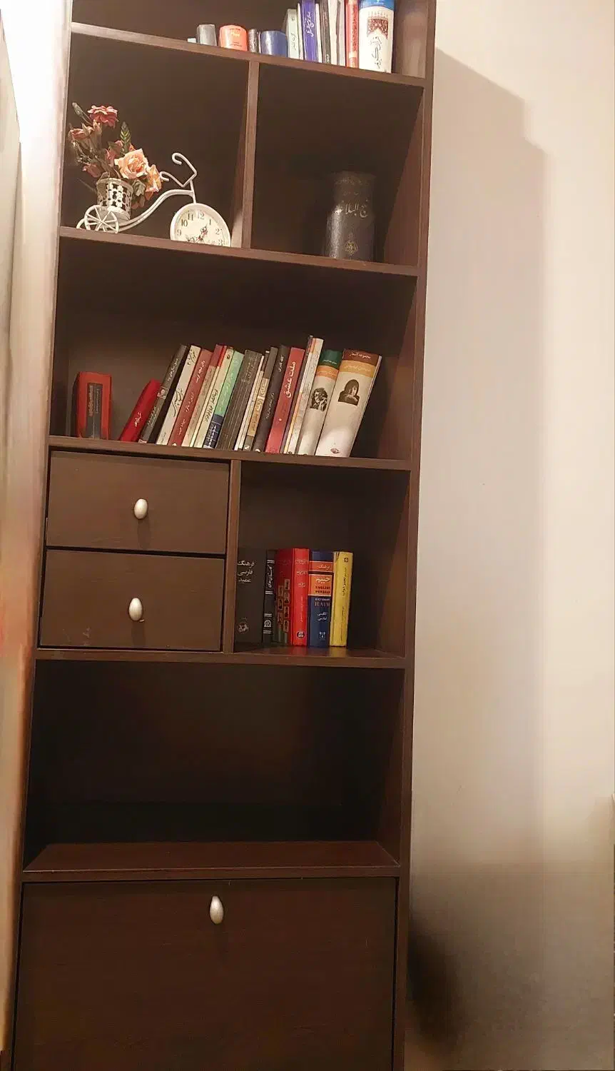 کتابخانه|کتابخانه، شلف، قفسه‌های دیواری|تهران, هروی|دیوار