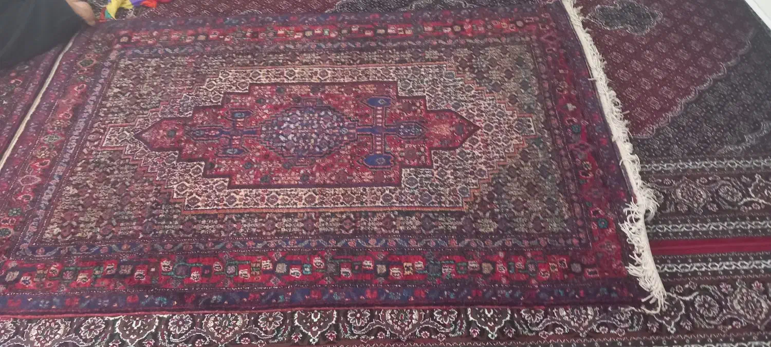 باسلام یه قالی دستباف چهارمتری قدیمی|فرش|سنندج, |دیوار