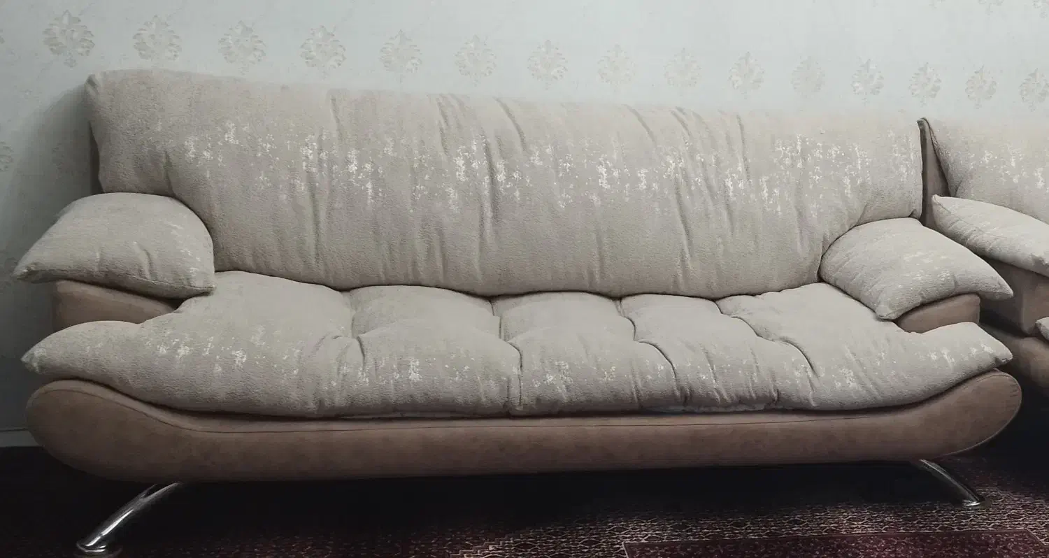 مبل ۷ نفره پایه استیل|مبلمان خانگی و میز عسلی|سنندج, |دیوار