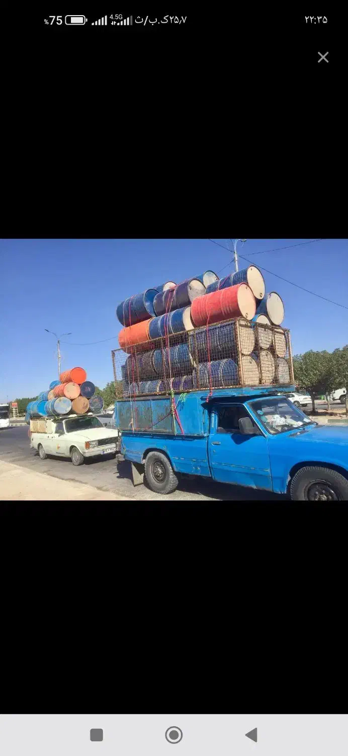 225لیتری بشکه آهنی پلاستیکی|ظروف نگهدارنده، پلاستیکی، یک‌بارمصرف|شیراز, گچی|دیوار