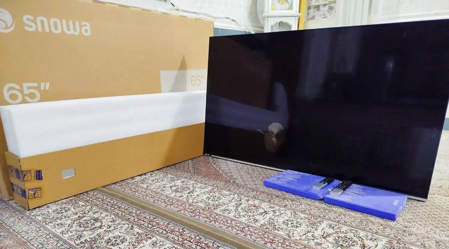 تلویزیون 65 اینچ اسنوا نیاز به تعمیر|تلویزیون و پروژکتور|بندر دیر, |دیوار