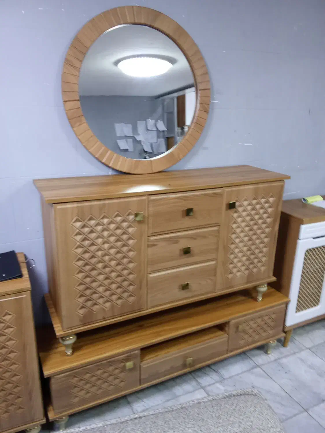 ست میز تی وی/کنسول و آینه/جاکفشی|میز تلویزیون|مشکیندشت, |دیوار