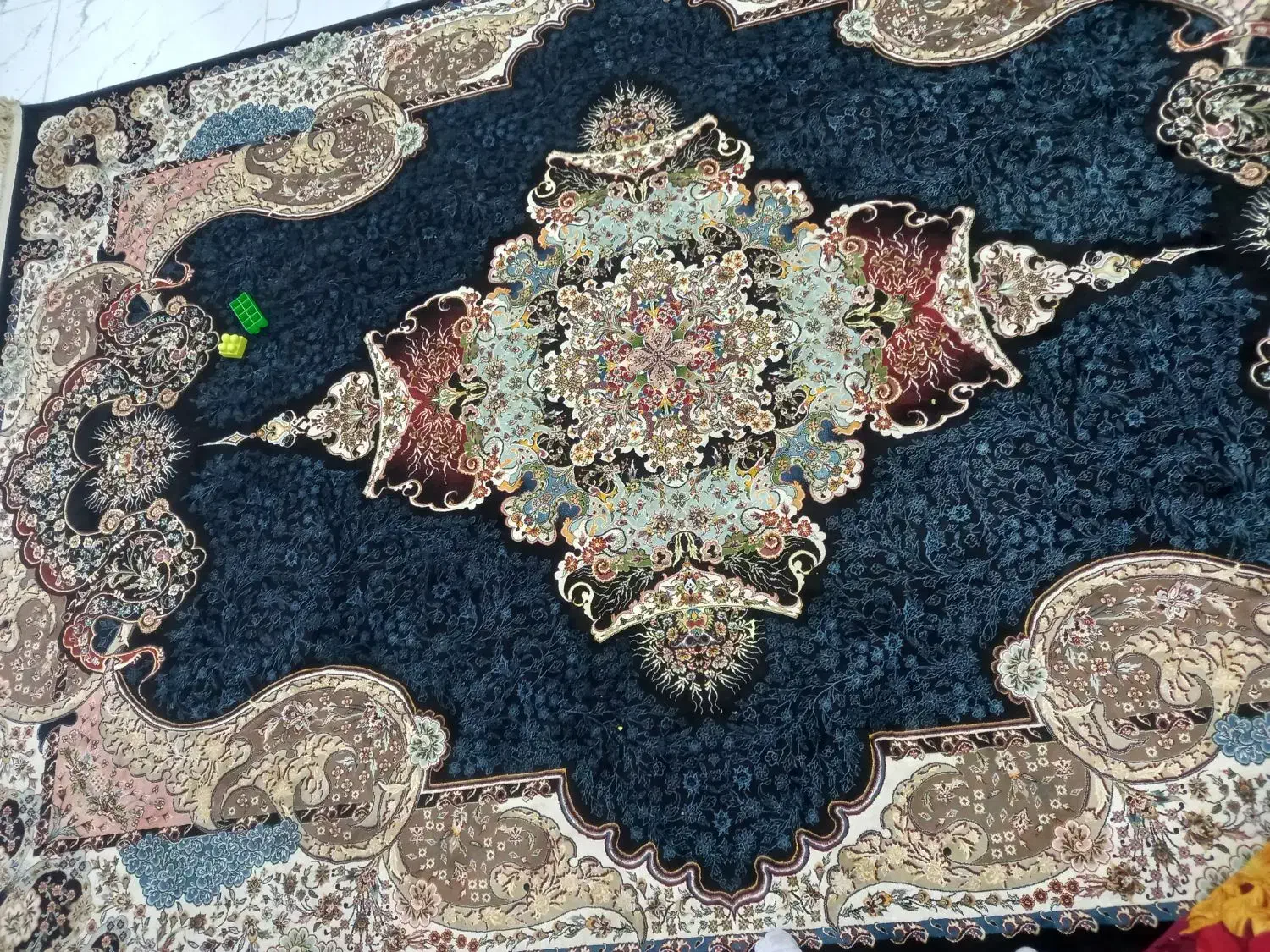 یک جفت فرش سرمهای|فرش|کهریزک, |دیوار