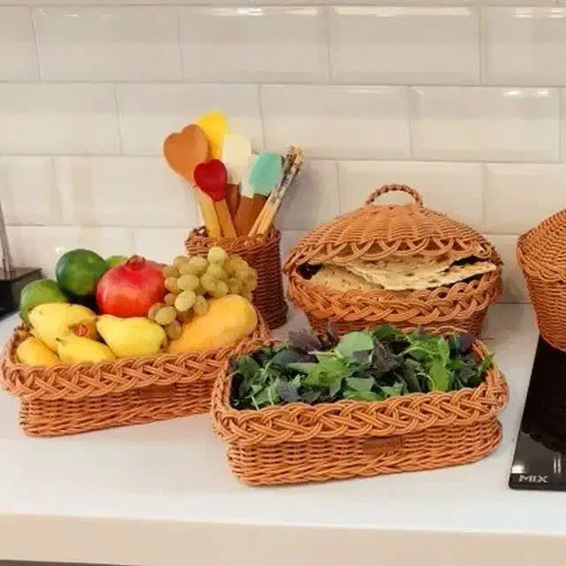 بافت انواع سبد های زیبا|صنایع دستی و سایر لوازم تزئینی|پیر بکران, |دیوار