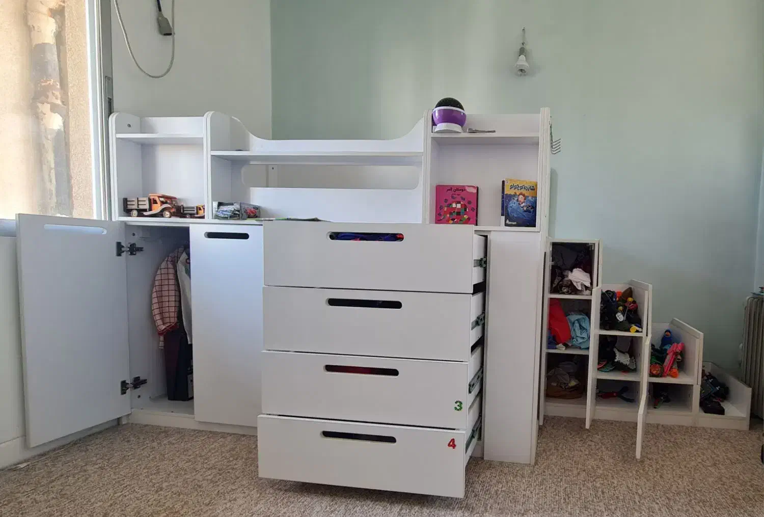 تخت کودک|تخت و صندلی بچه|جم, |دیوار