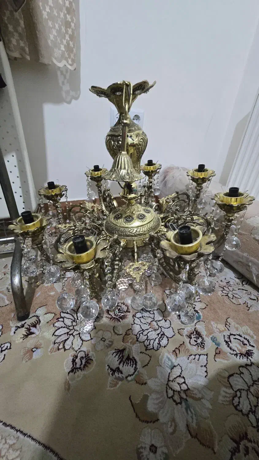 یک جفت لوستر ۶ شاخه|لوستر و چراغ آویز|قم, سعادتی|دیوار