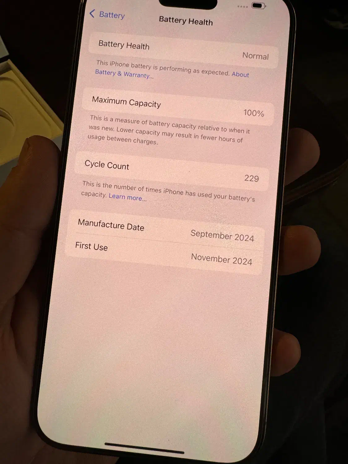 آیفون ۱۶ پرو مکس ۲۵۶ باطری ۱۰۰|موبایل|تبریز, |دیوار