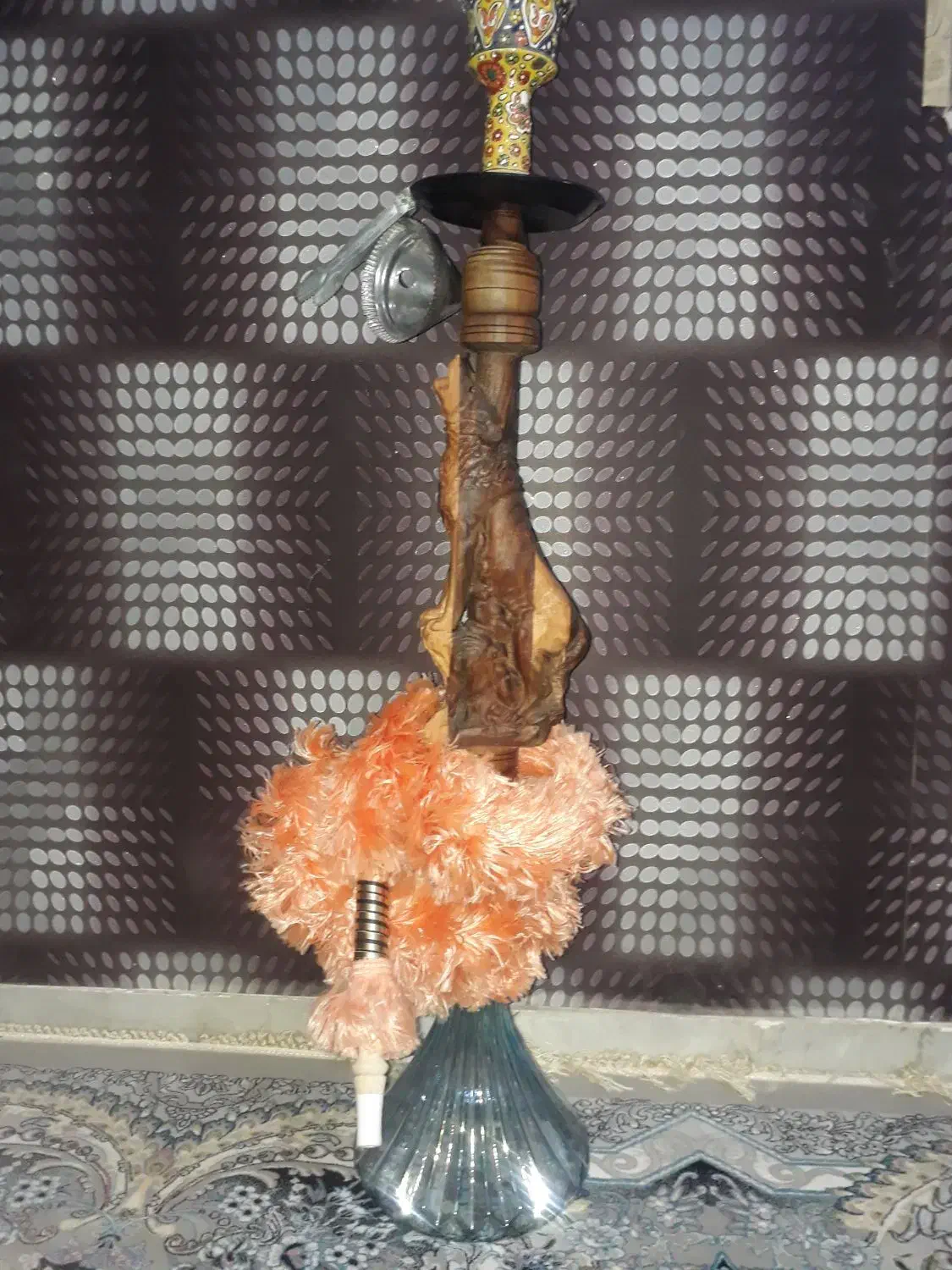 قلیون چوبی گرگ|کوهنوردی و کمپینگ|زرند, |دیوار