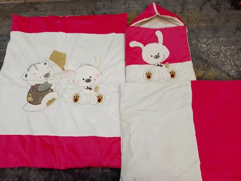 سرویس خواب نوزاد همراه قنداق فرنگی ۳تیکه|اسباب و اثاث بچه|مشهد, عبادی|دیوار