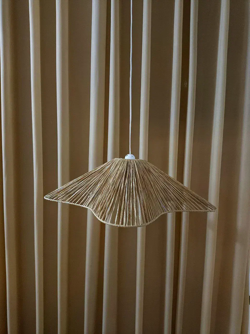 لوستر مکرومه / لوستر رافیا|چراغ خواب و آباژور|مشهد, توس (بلوار توس)|دیوار