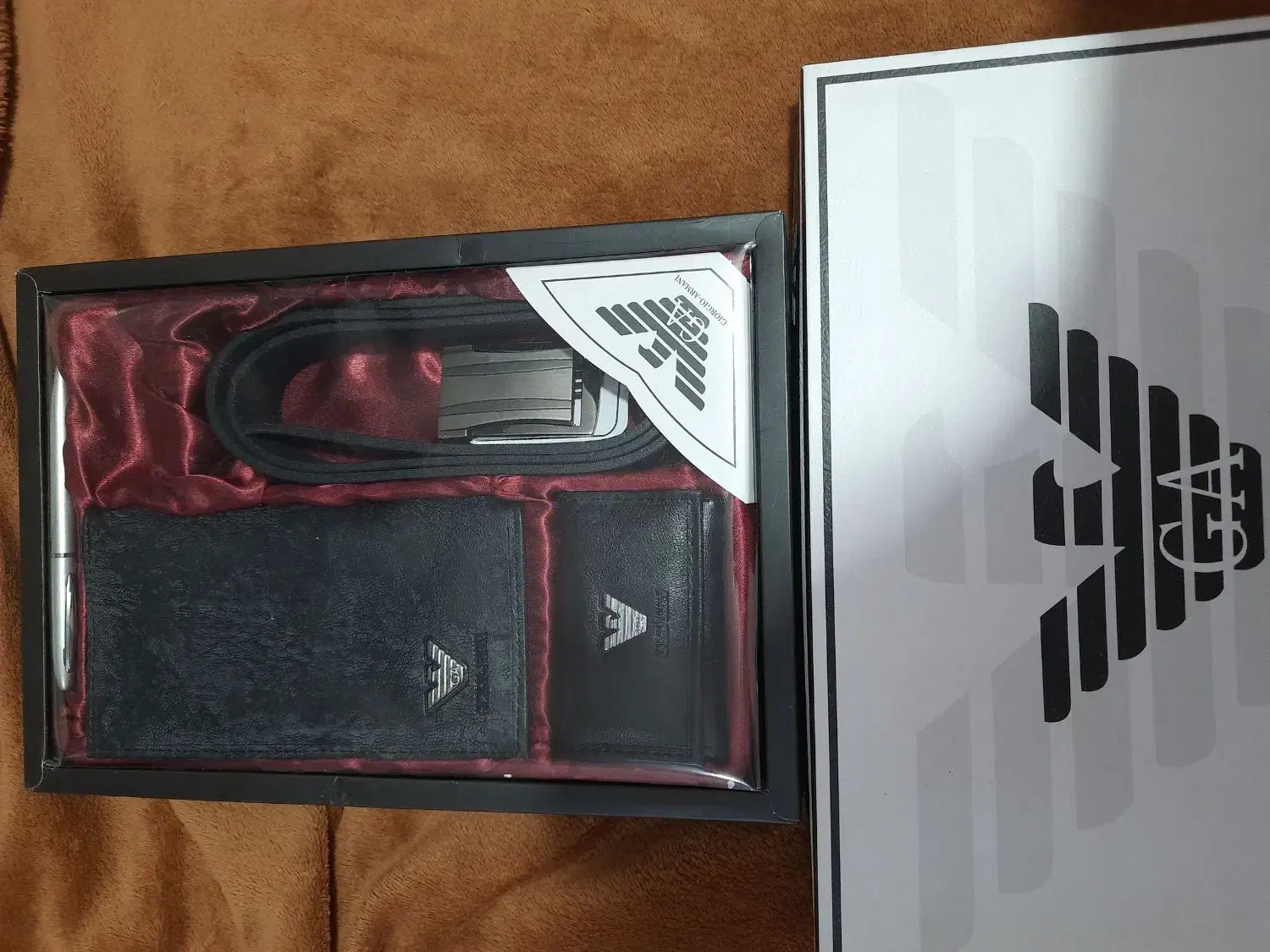 ست چرم کیف پول و جاکارتی و کمربند و خودکار|کیف، کفش، کمربند|دزفول, |دیوار