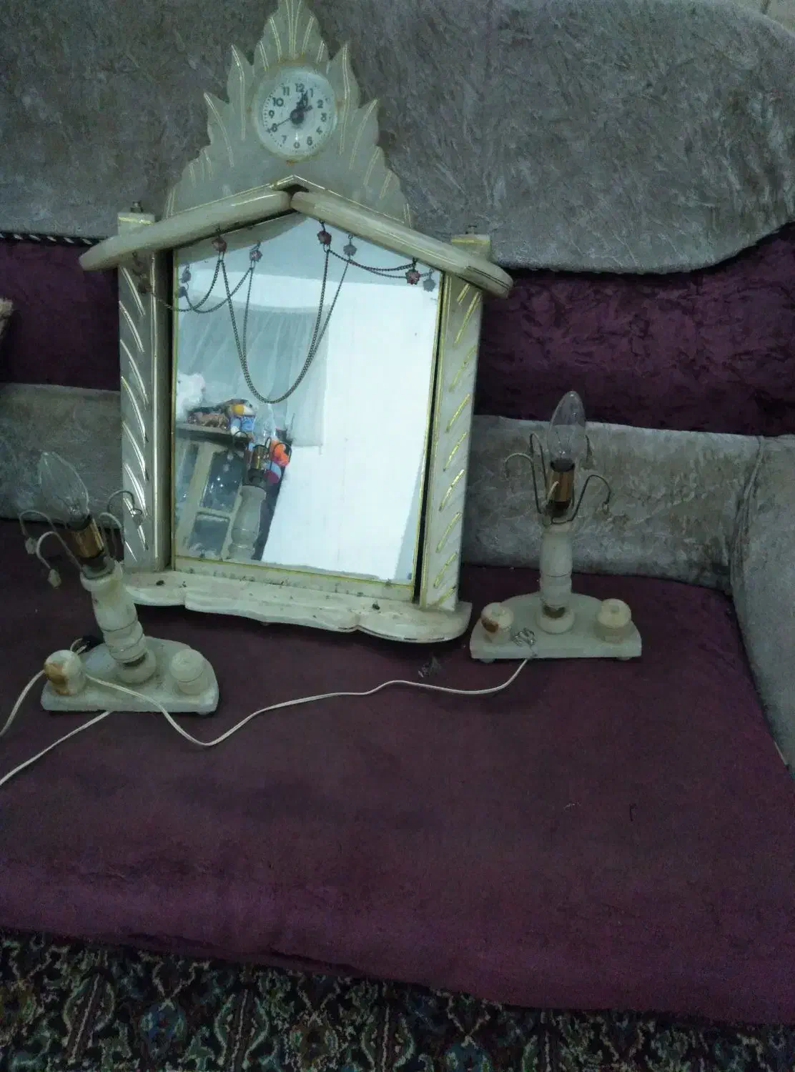 آینه و شمعدان|صنایع دستی و سایر لوازم تزئینی|آستانه اشرفیه, |دیوار