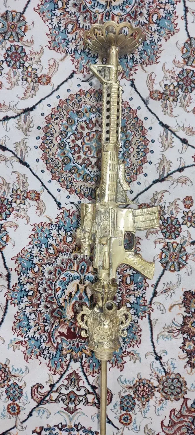 قلیان برنز|کلکسیون اشیاء عتیقه|کرمانشاه, |دیوار