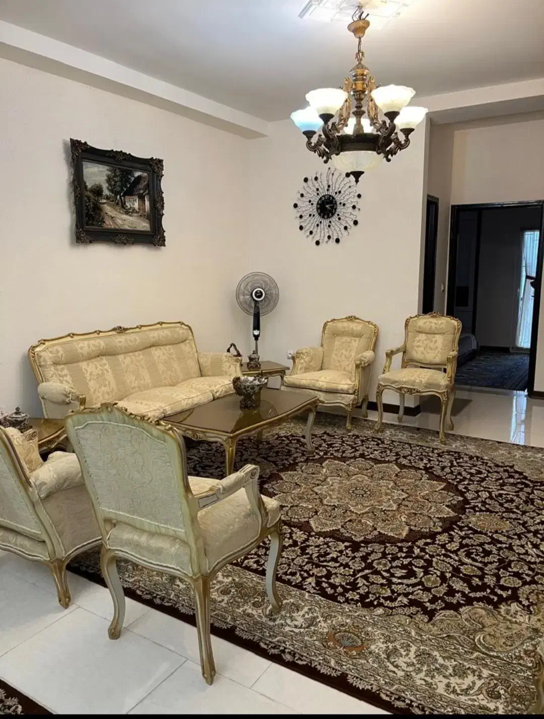 مبلمان استیل ۹ نفره بهمراه نهار خوری ۱۰ نفره|مبلمان خانگی و میز عسلی|بهنمیر, |دیوار