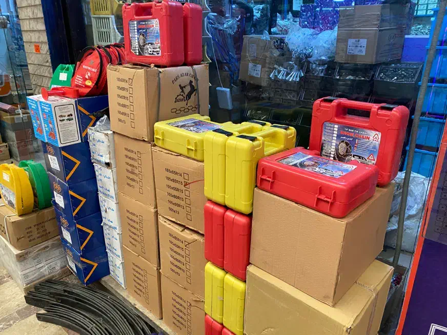 زنجیر چرخ * عمده و تک *|قطعات یدکی و لوازم جانبی|کرج, ساسانی (قلمستان)|دیوار