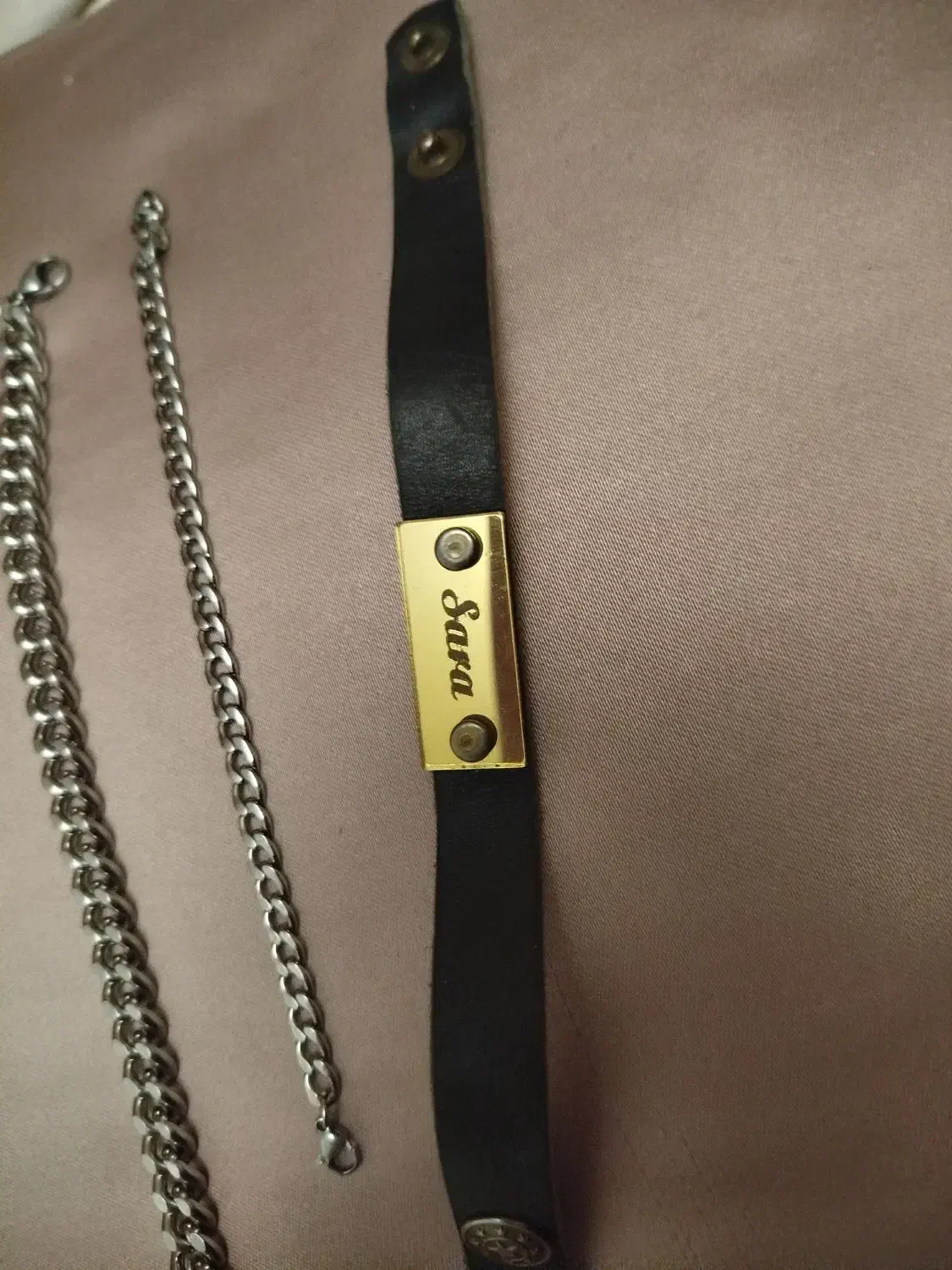 دستبند استیل اصل وچرم|بدلیجات|تبریز, |دیوار