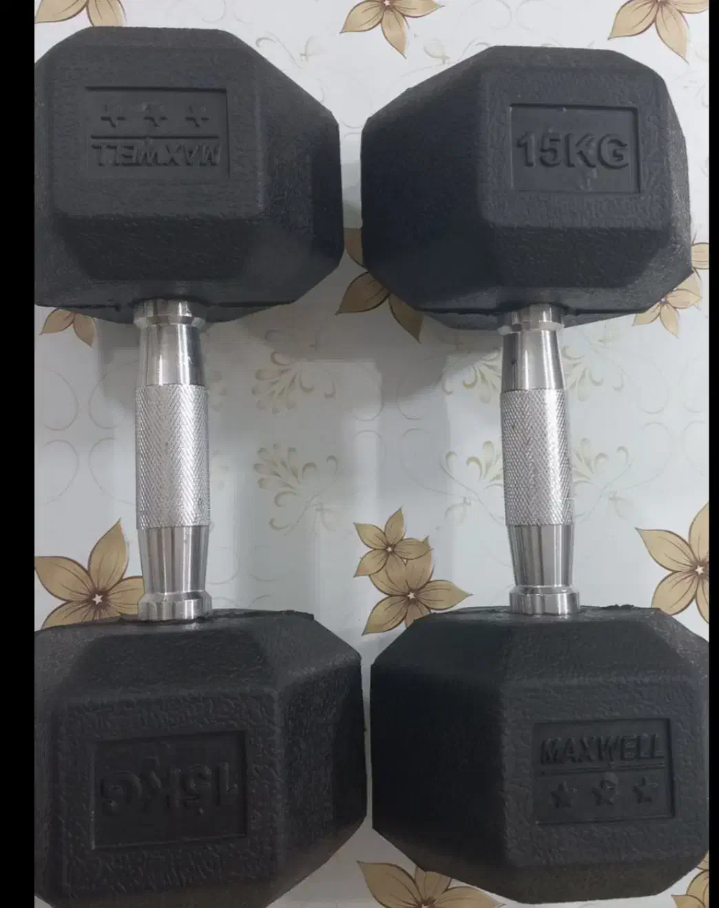 دمبل وصفحه Maxwell|تجهیزات ورزشی|مشکیندشت, |دیوار