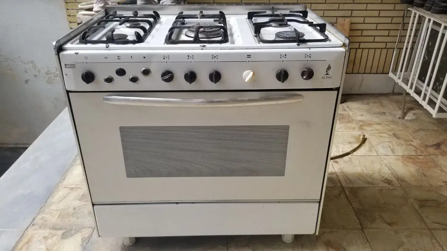 فرگاز ۵شعله آلیش|اجاق گاز و لوازم برقی پخت‌وپز|گنبد کاووس, |دیوار