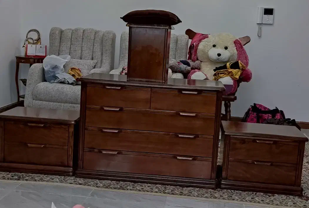 فروش سرویس خواب شامل تخت تشک دراور پاتختی|تخت و سرویس خواب|پردیس, فاز ۳|دیوار