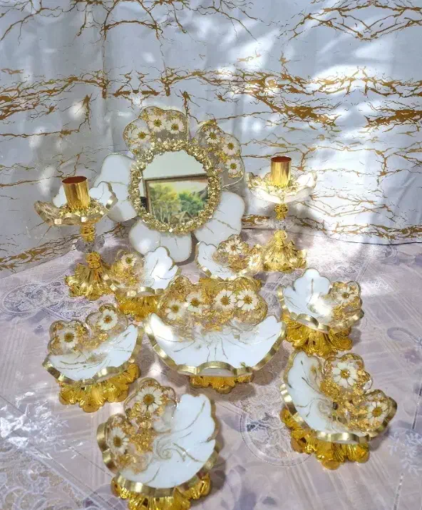 هفت سین رزینی همراه آینه|صنایع دستی و سایر لوازم تزئینی|زاهدان, |دیوار