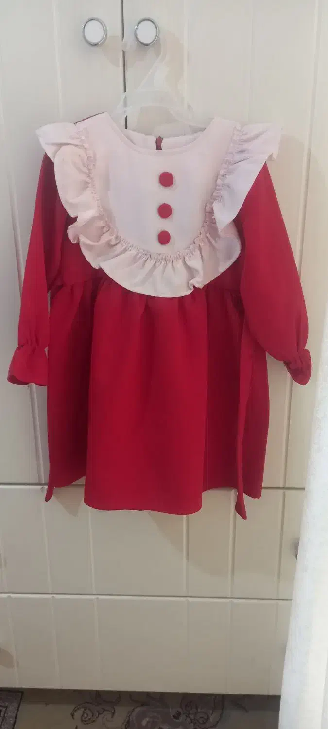 لباس یلدایی ست خواهرانه|کفش و لباس بچه|مشهد, تربیت (صدف)|دیوار