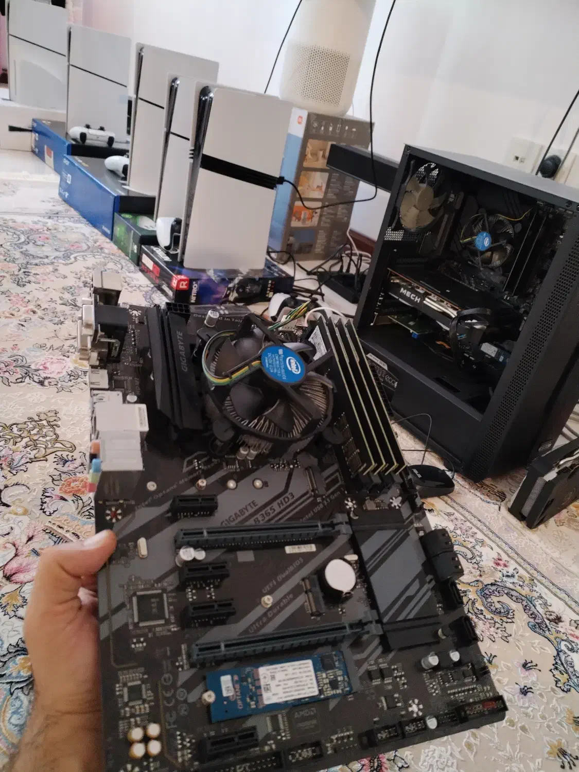 باندل مین بورد گیگابایت B365 HD3|قطعات و لوازم جانبی رایانه|تهران, شهرک استقلال|دیوار