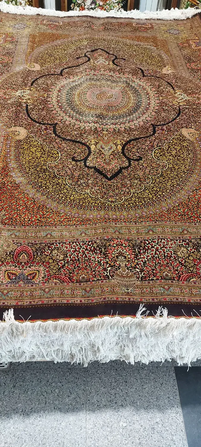 فرش تمام ابریشم قم|فرش|تهران, ارم|دیوار