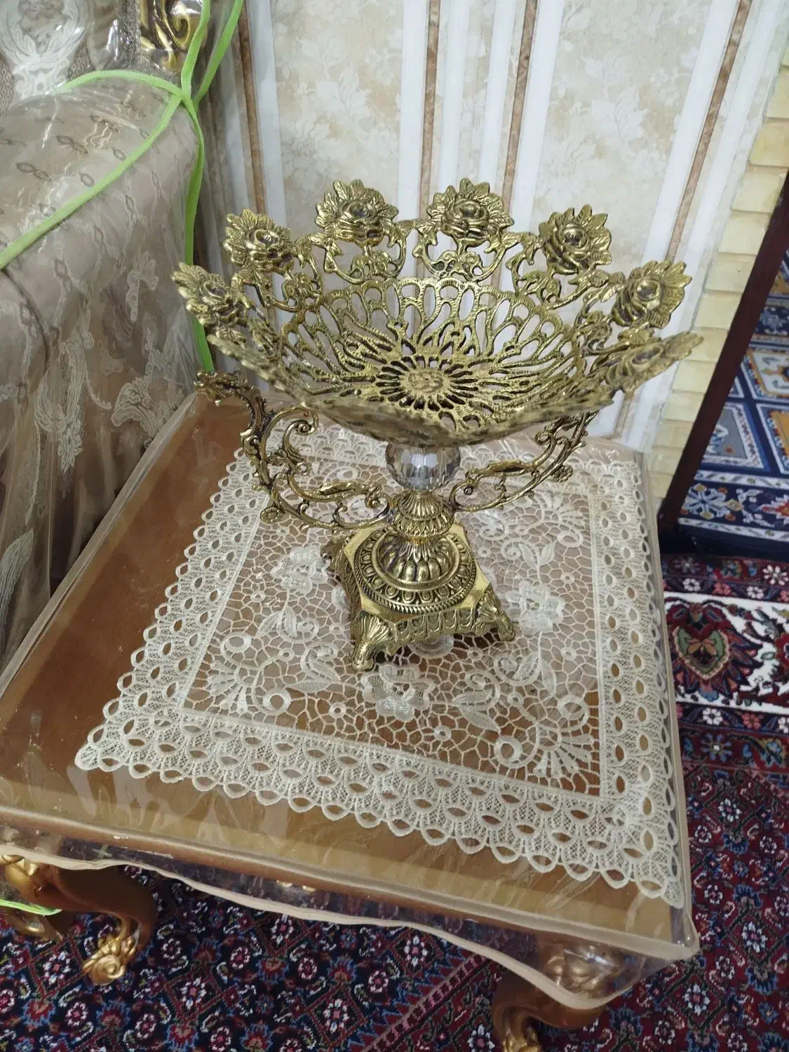 ظرف تزیینی برنج|مجسمه، تندیس، ماکت|آباده, |دیوار