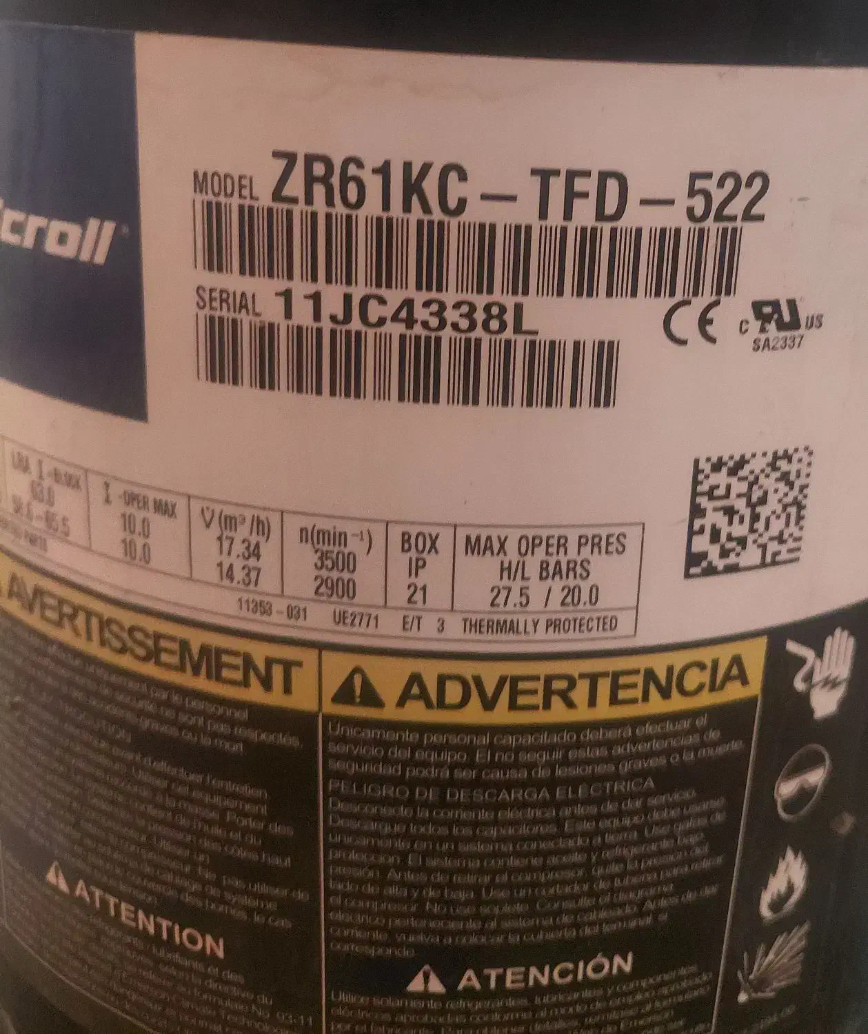 کمپرسور کولر ایستاده ۶۰ هزار اسکرال اصل|کولر گازی و فن‌کوئل|بندرعباس, |دیوار