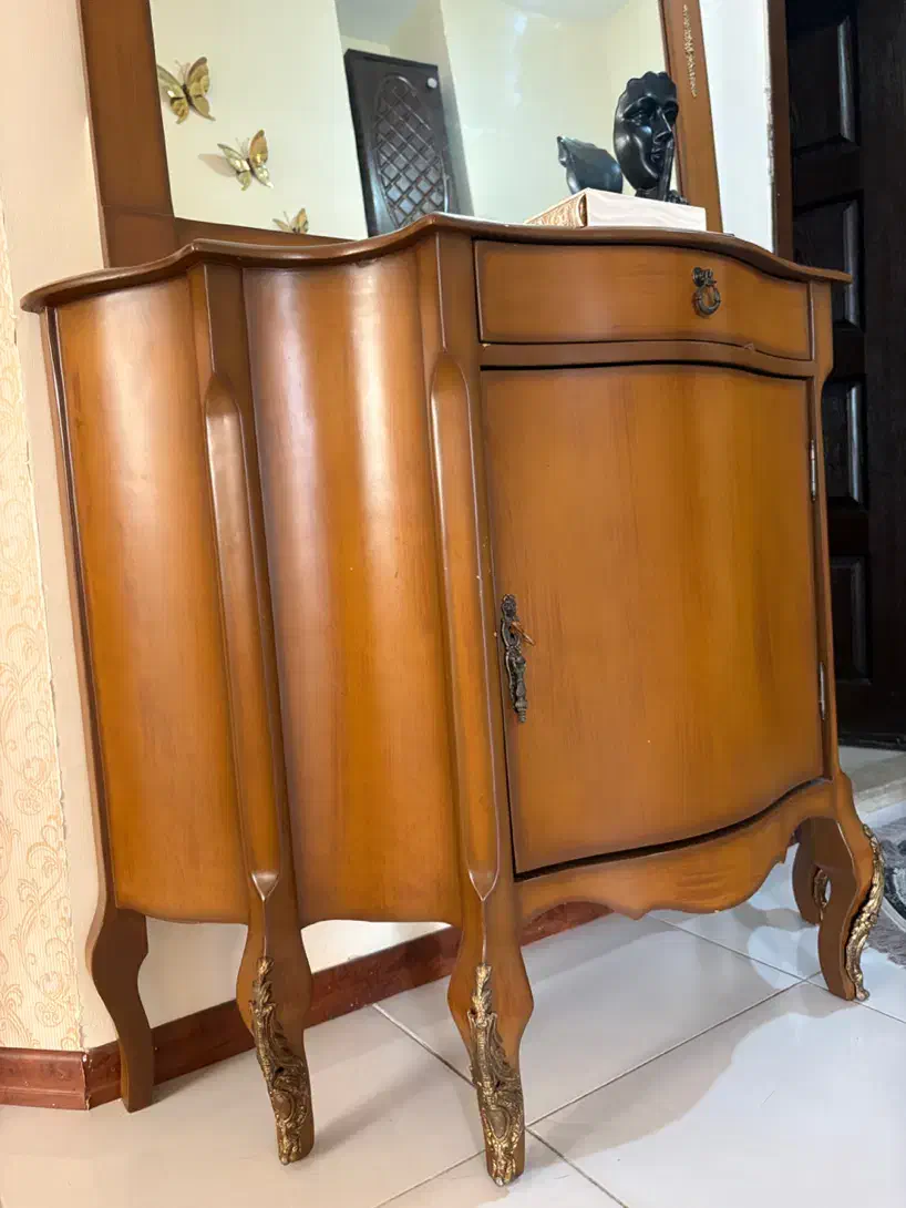 اینه و کنسول منبت کاری در حد نو|بوفه، ویترین، کنسول|کیش, |دیوار