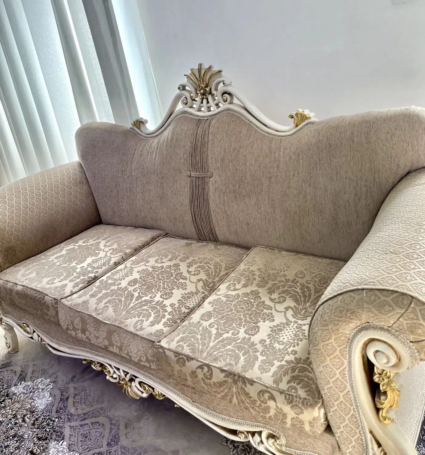 مبل  سلطنتی ۹ نفر|مبلمان خانگی و میز عسلی|سپیدان, |دیوار