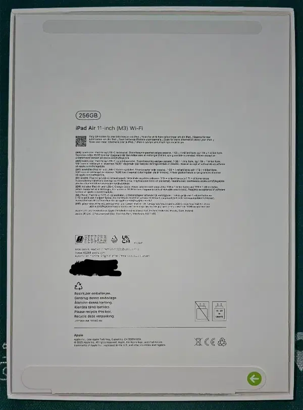 iPad Air 11-inch (M3) Wi-Fi 256GB|تبلت|قم, سرحوض|دیوار