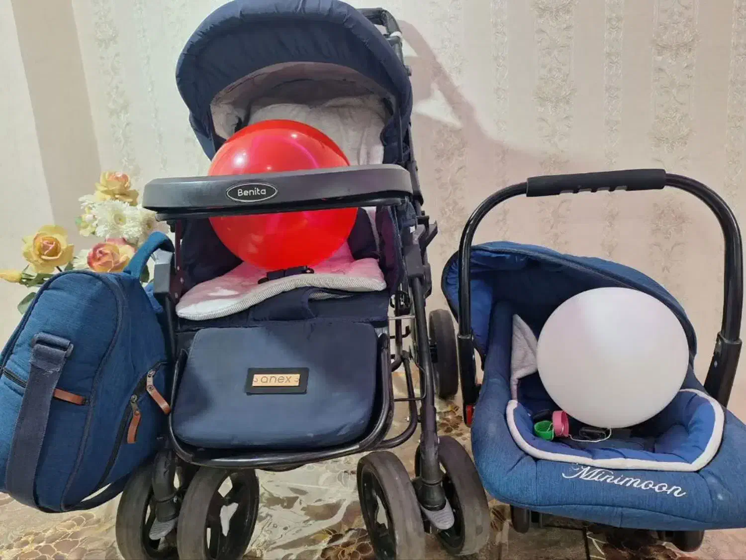 کالسکه کرییر میز غذا روروک ست سیسمونی بچه|کالسکه و لوازم جانبی|تهران, زرکش|دیوار
