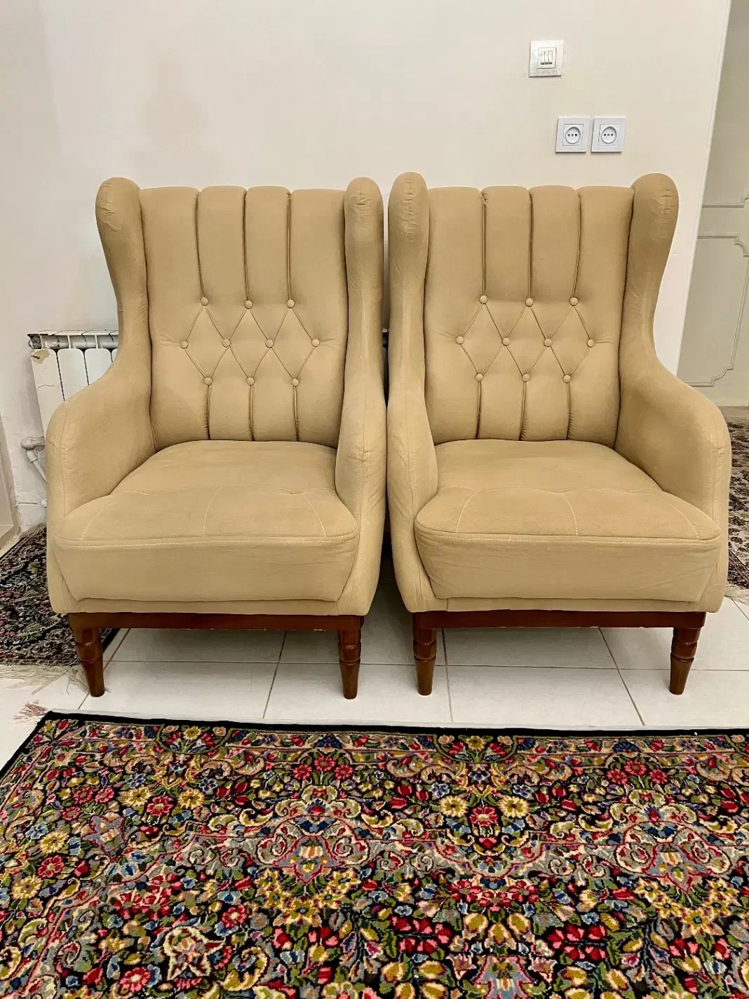 مبلمان ۹ نفره نسکافه ای چستر|مبلمان خانگی و میز عسلی|کرمان, |دیوار