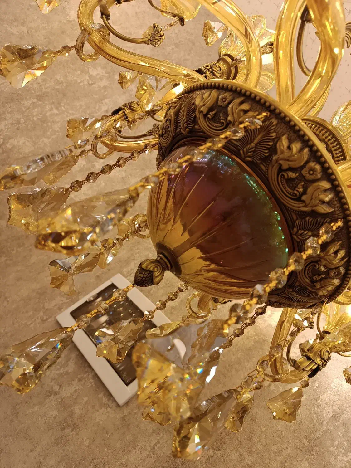 لوستر کریستالی مورانو|لوستر و چراغ آویز|باقرشهر, |دیوار