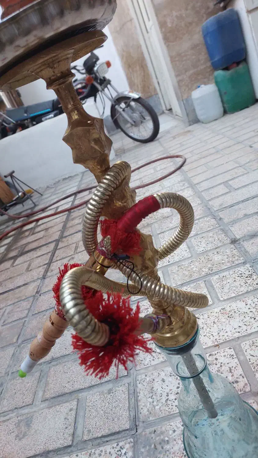 قلیان قلیون برنجی اصلی تو پر|کلکسیون و سرگرمی|قدس, شهر‌قدس|دیوار